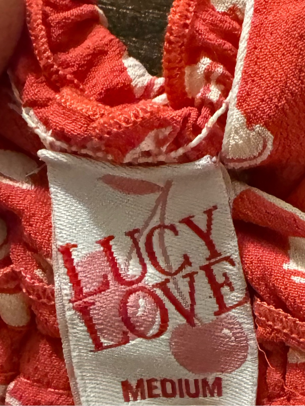 PacSun Coral Pink Mini Dress with White Heart Print - Picture 6 of 7